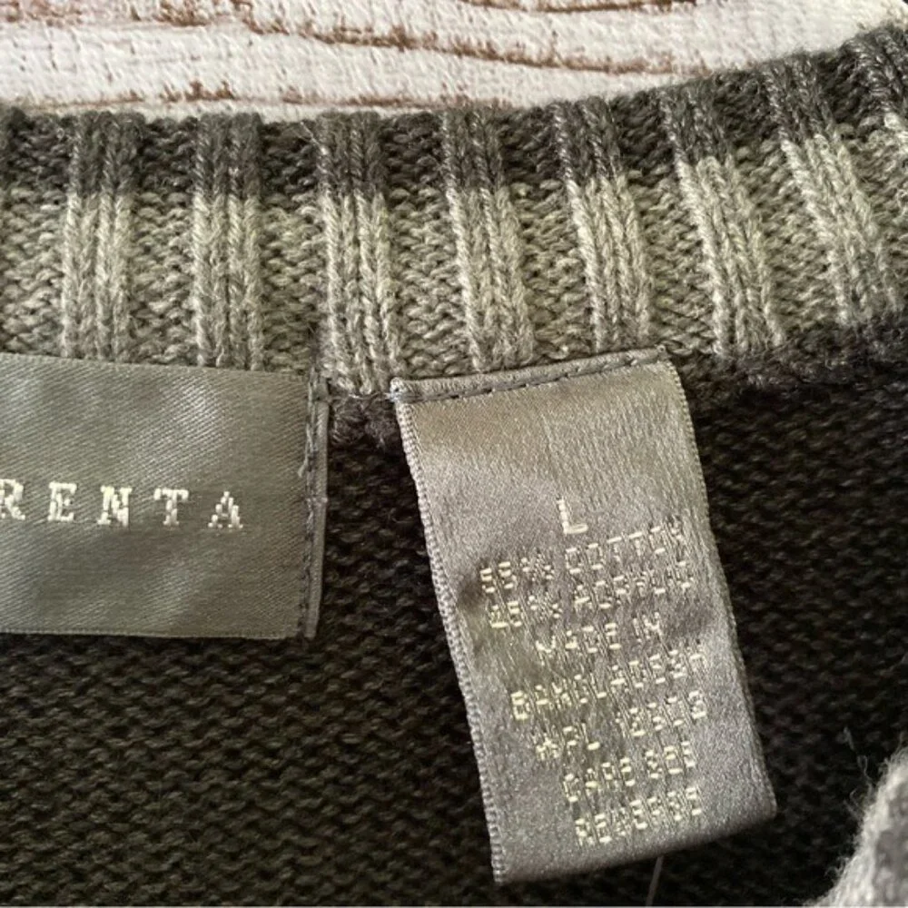 NWT Oscar De‎ La Renta Men's Long-Sleeved Pullover Sweater Size L - Picture 6 of 7